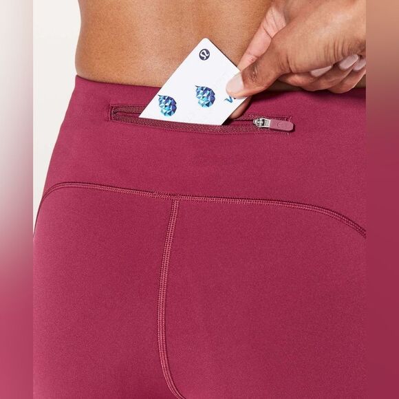 Lululemon Lululemon Speed Up Crop *21" Cropped Leggings Tights Size 6 Ruby Wine - Picture 8 of 14